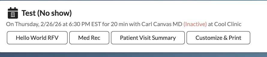 Image of an action button in a note header.